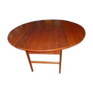 Table teck ronde 1960 Tingstroms