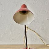 Vintage desk or bedside lamp - red metal
