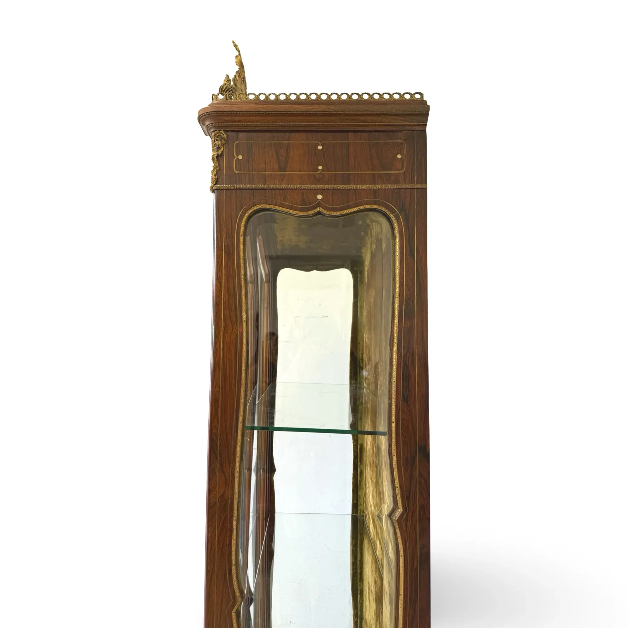 Elegant antique display cabinet, dating to 19th century