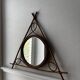Vintage bamboo and rattan mirror – 1950s