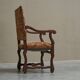 Sheep Bone Armchair in solid wood and 19th-century upholstery