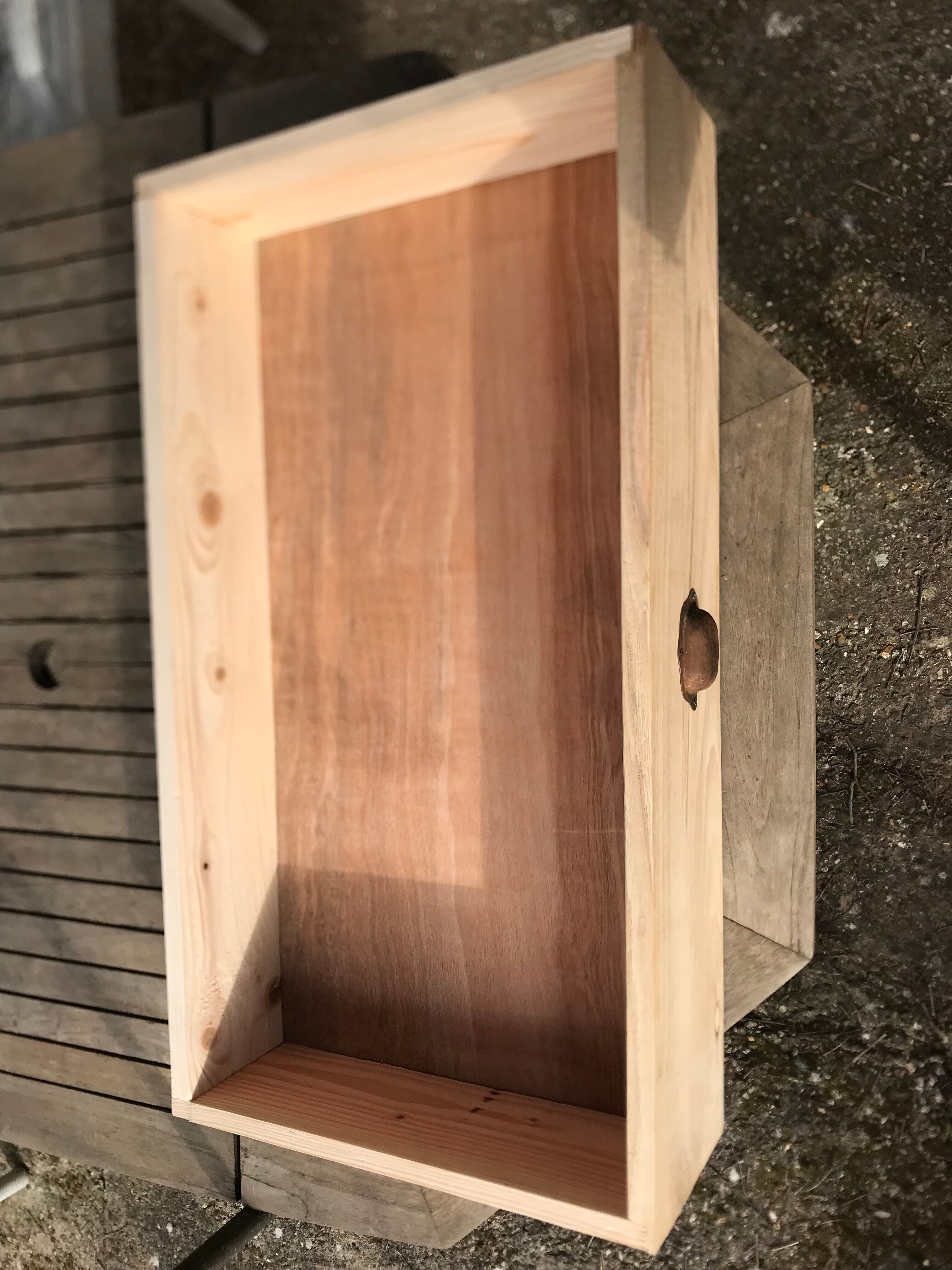 Comptoir de commerce  6 tiroirs en châtaignier