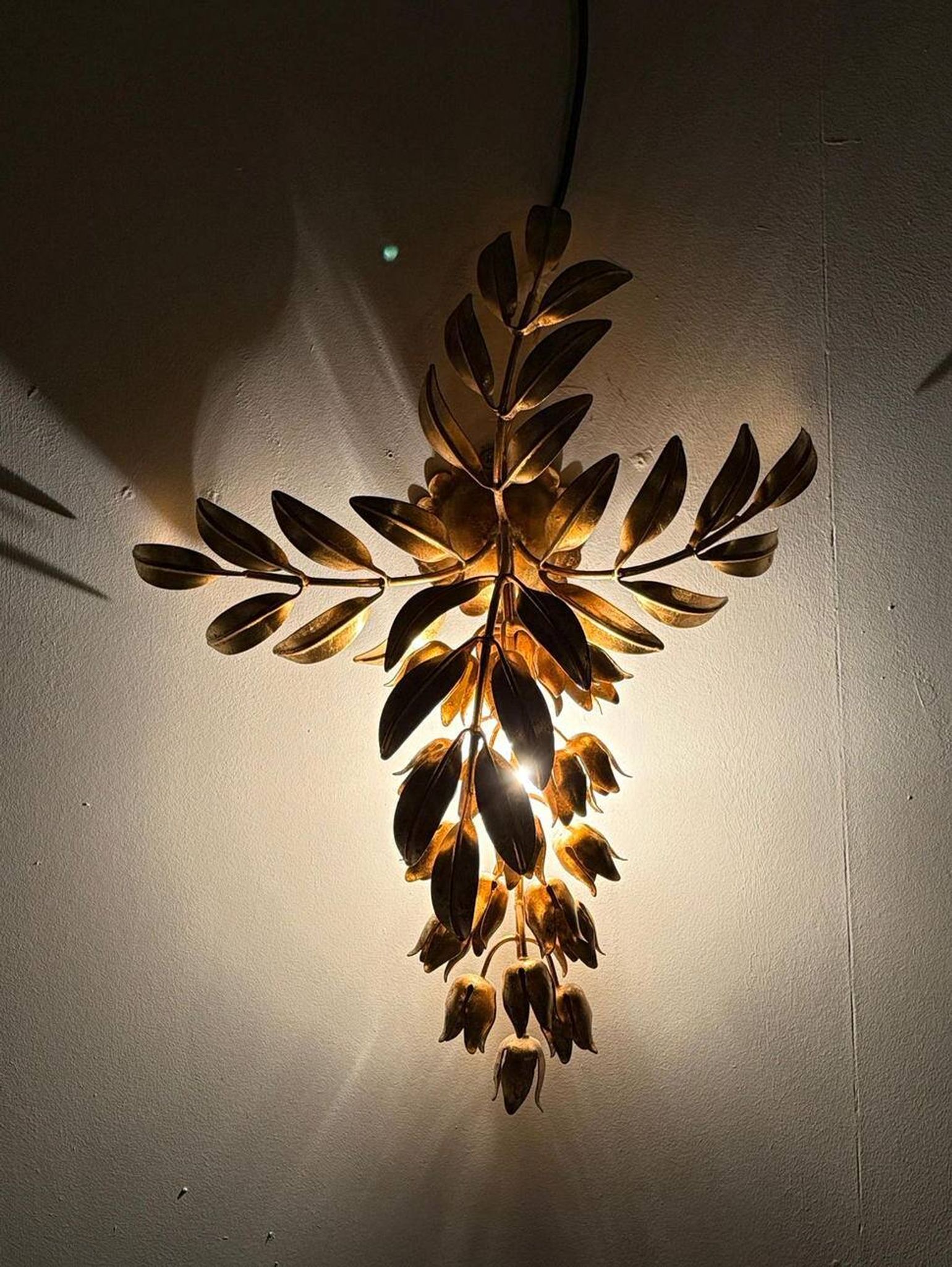 Hans Kögl. Applique/plafonnier, 'Pioggia D'oro', Allemagne, années 1960.
