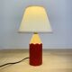 Pierre Sala vintage pencil lamp, wood, red