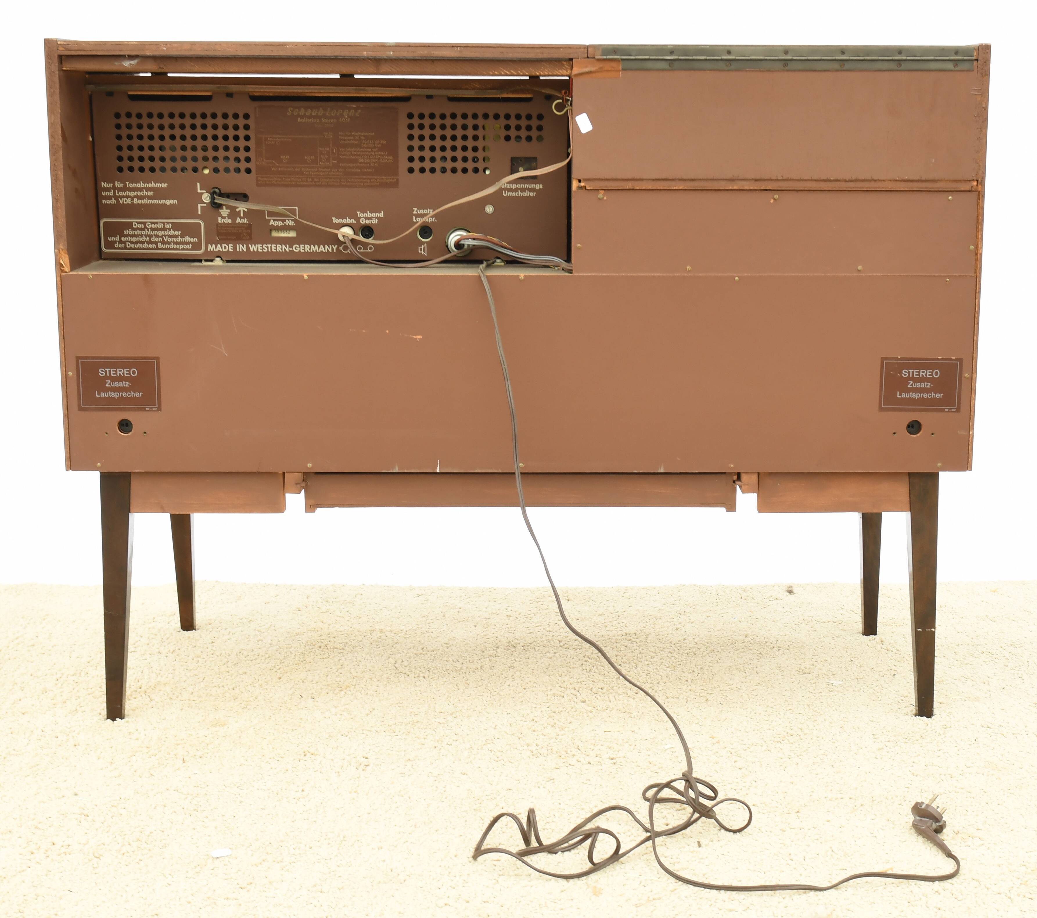 Vintage radio cabinet