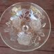 opalescent glass/crystal bowl on a stand