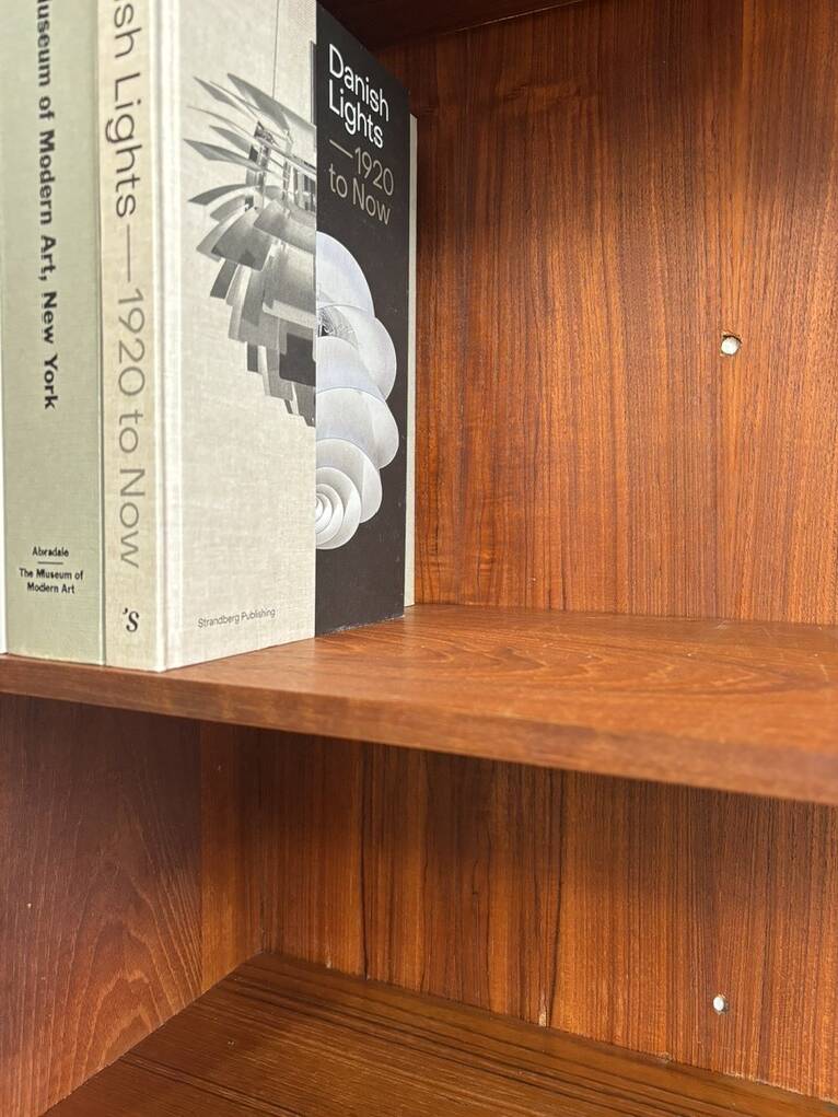 Big vintage Danish bookcase teak