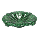 Plat tressé vert Vallauris 1950