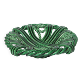 Vallauris green braided platter, 1950