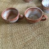 Series of 9 cups of sandstone