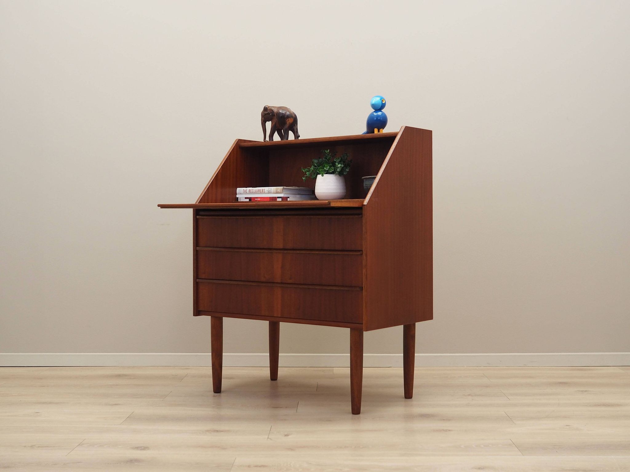 Mahogany secretary, Danish design, 1960s, manufacturer: Hanbjerg Møbelfabrik