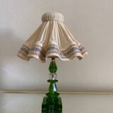 Art Deco Emerald Crystal Lamp