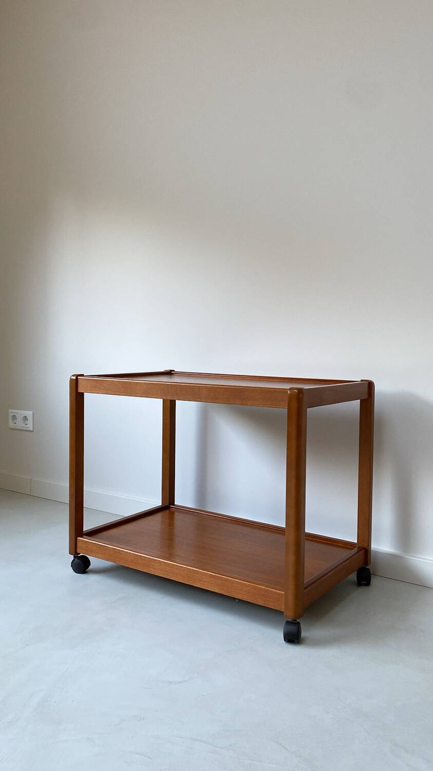 Vintage wooden trolley / bar cart