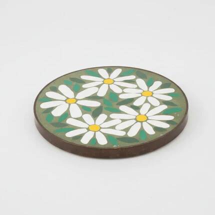 Vintage bohemian daisy placemat