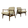 Paire de fauteuils personnalisables du milieu du siècle restaurés, 1960