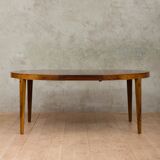 Rosewood extendable dining table by Severin Hansen for Haslev Møbelsnedkeri, 1960s