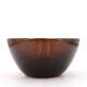 Cup in amber bubbled glass from Biot, 1970s