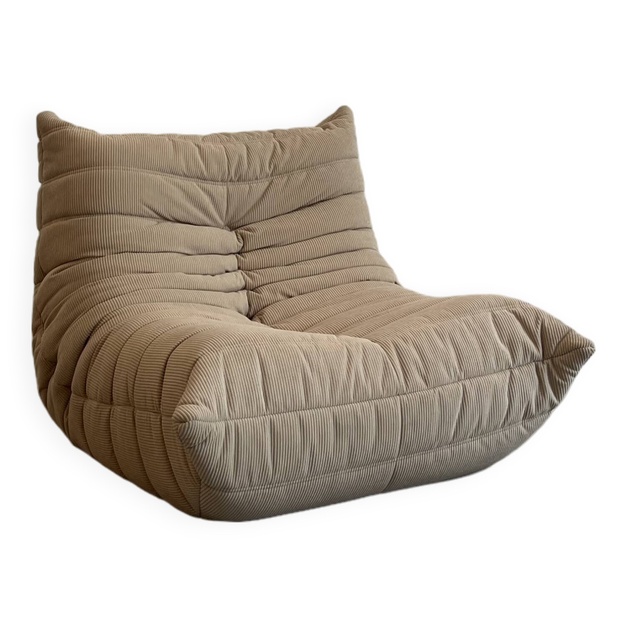 Togo Beige armchair by Michel Ducaroy for Ligne Roset