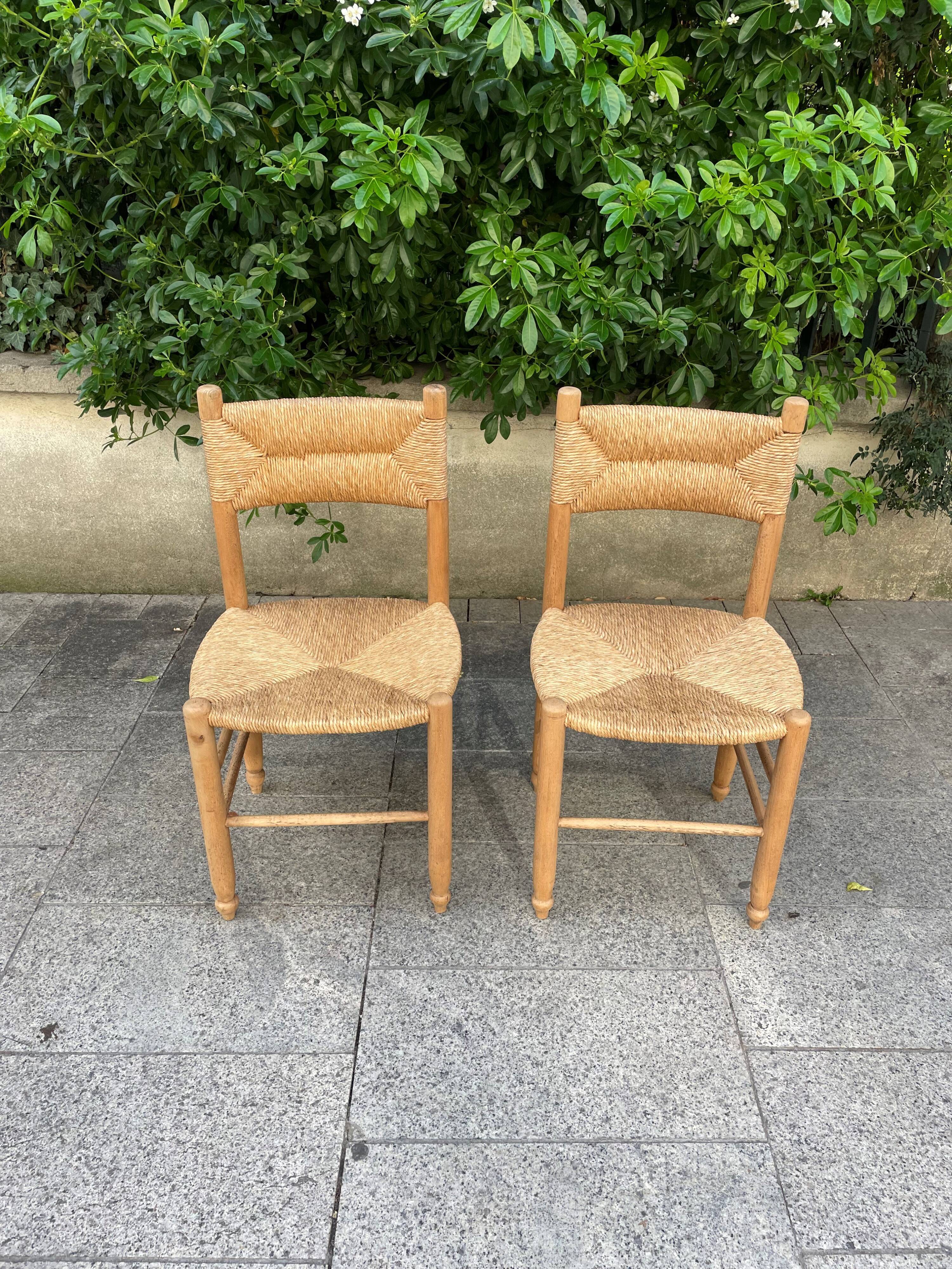 Pair of vintage brutalist chairs