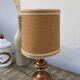 Copper lamp and fabric lampshade from the 70s