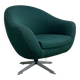 Fauteuil oeuf vintage vert
