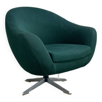Fauteuil oeuf vintage vert