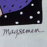 Sandra Magsamen, Love makes the world go round, mixed media, c. 1990