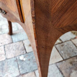 Chest of drawers 2 drawers Louis XV marquetry rosewood