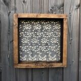 Ancient wooden sieve "lace"