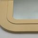 Miroir en plastique beige par Kartell, design Anna Castelli, Italie, années 1960