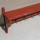 Antique workshop shelf with 6 hooks