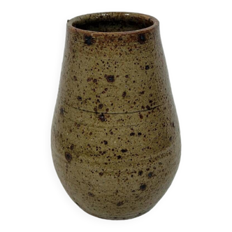 Vintage sandstone vase from La Borne