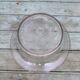 Old planter wrought iron basin blown glass