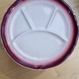 Compartmented plates for fondue from Saint Amand Made in France