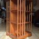English-style revolving library - Green leather gilded shelf