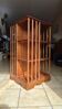 English-style revolving library - Green leather gilded shelf