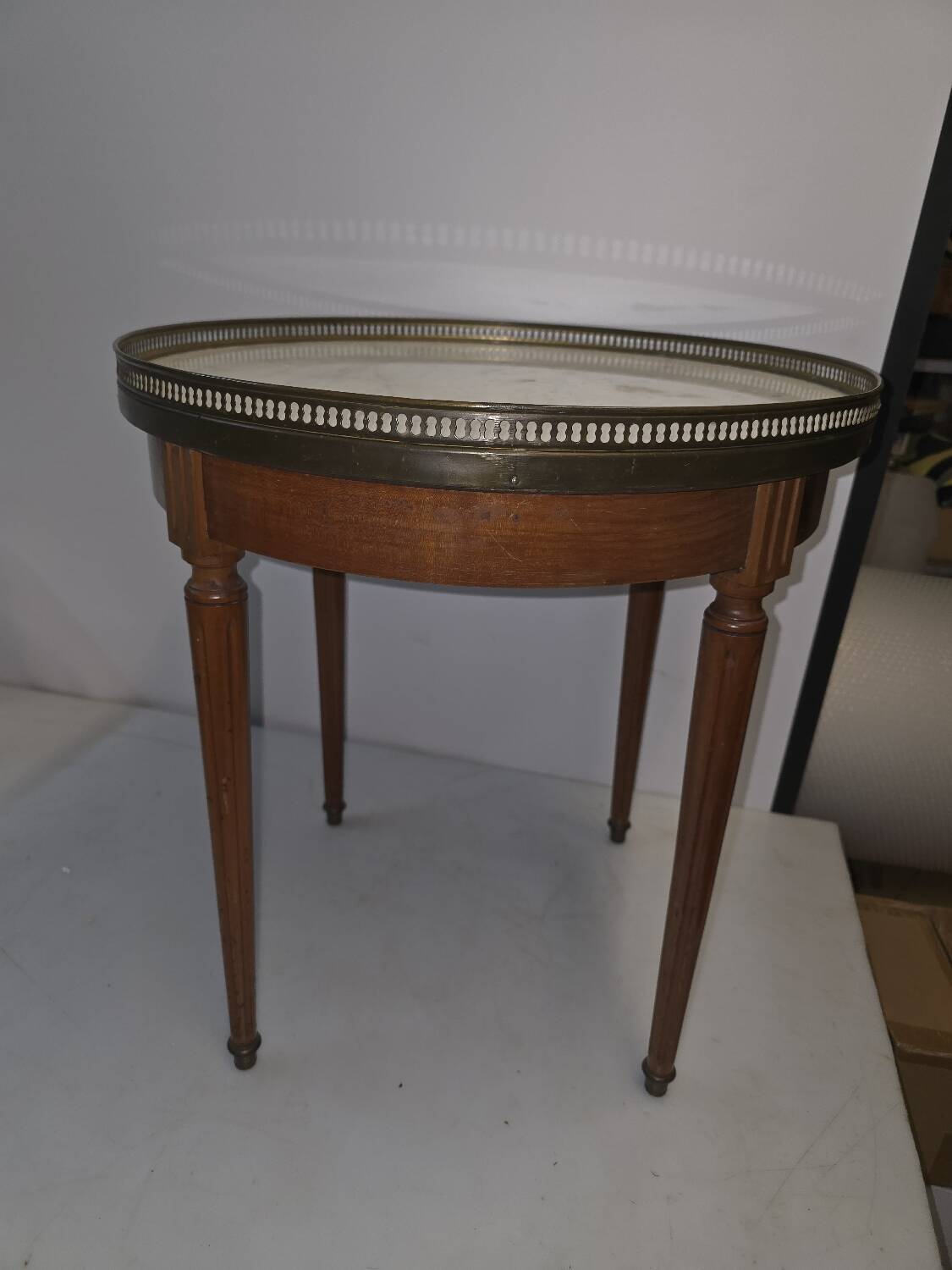 Louis XVI style bouillotte coffee table