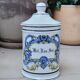 Apothecary pharmacy pot in Mel porcelain. Ros. Ground.