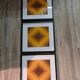 Optical Art Triptych - 3 Vintage Paintings - Victor Vasarely - Frames