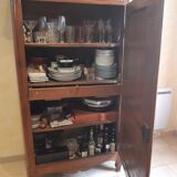 Antique walnut bonnetière