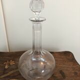 French carafe made of chiseled glass