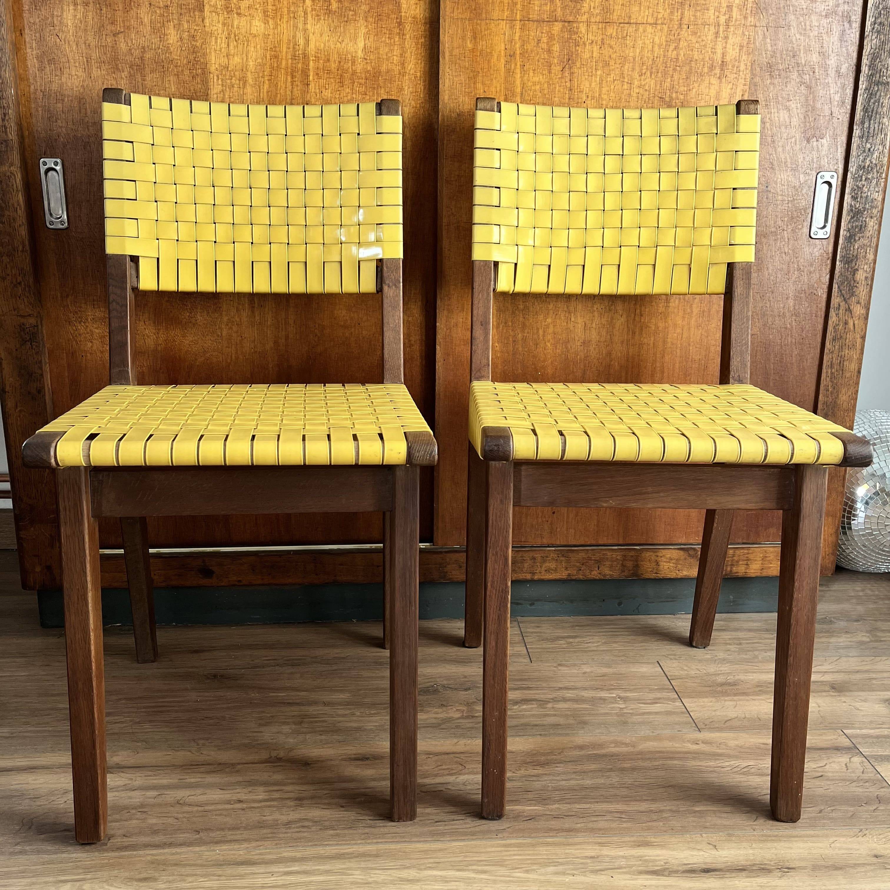 Set of 2 Jens Risom chairs for Knoll