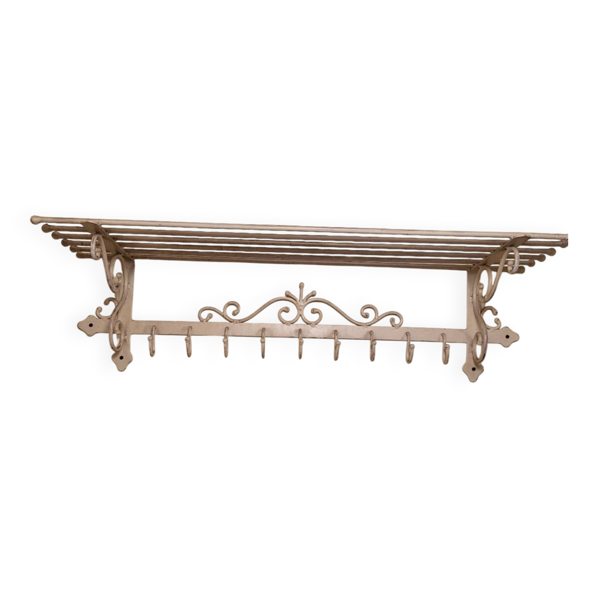 Coat and hat rack in iron