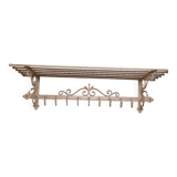 Coat and hat rack in iron