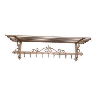 Coat and hat rack in iron