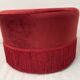 Pouf velours rouge & bordeaux