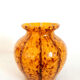 Murano style yellow blown glass vase