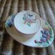 6 antique flat plates in majolica + dish