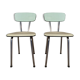 Paire de chaises formica année 60
