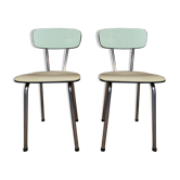 Pair of formica chairs year 60